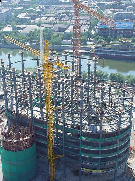 施工中的天津電建綜合樓